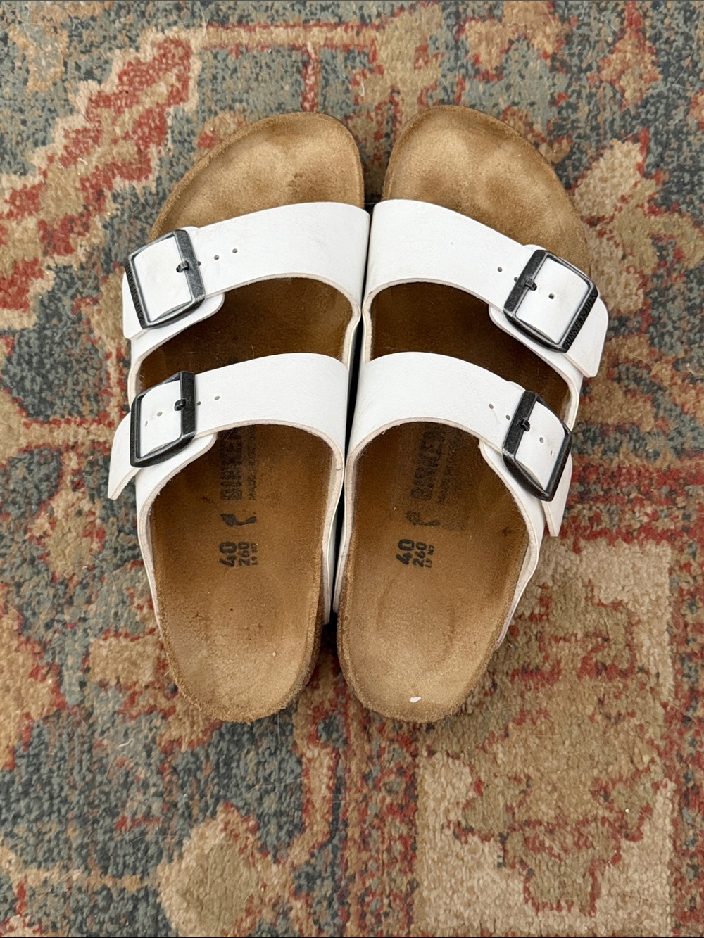 Birkenstocks | Arizona Sandals | White | 9 / 40EU